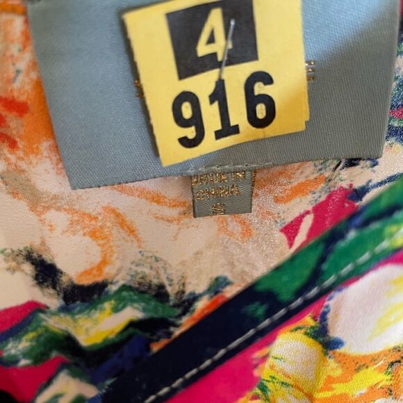 Beautiful Watercolor Floral Summer Dress, Size Small - Picture 4 of 4